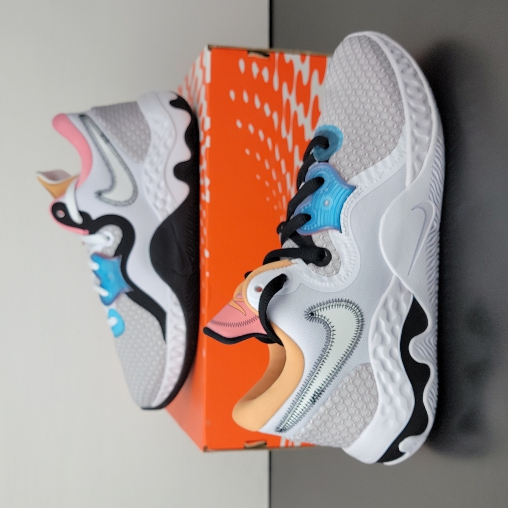 Nike Renew Elevate 2 Space Jam Bugs Bunny Black White Blue Pink Men's Shoes